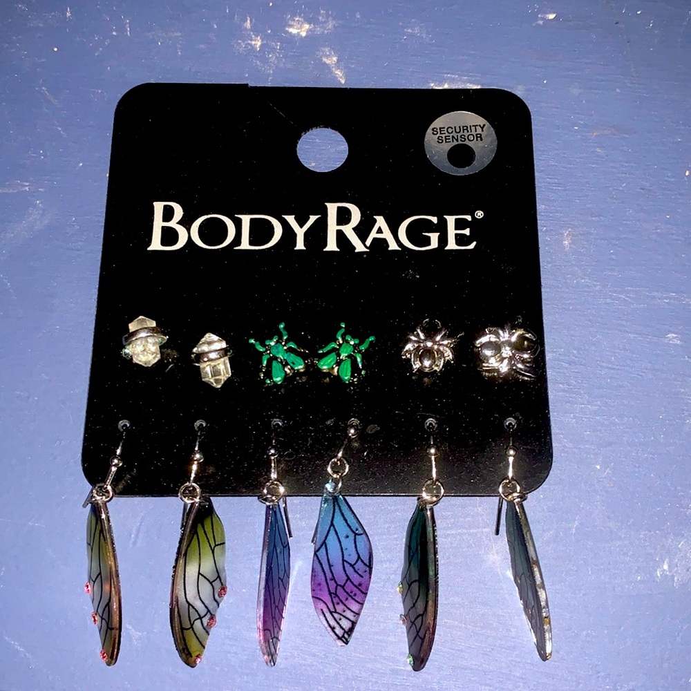 Body Rage Earring Set Fairy